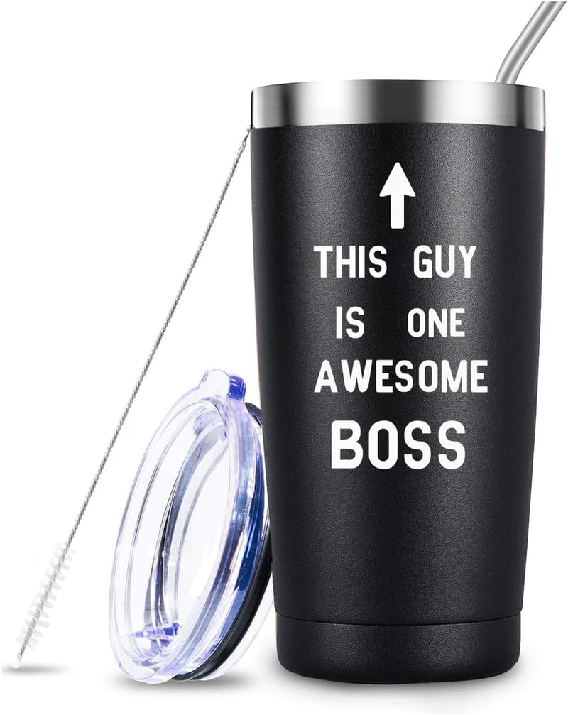 Boss Day Stainless Steel Cup - 20oz Appreciation Gift for Men