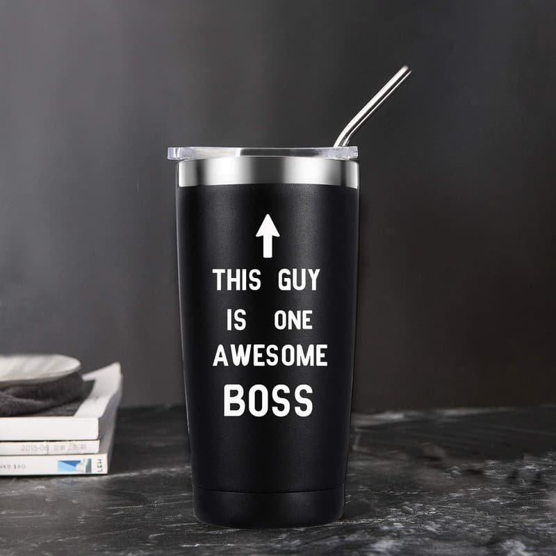 Boss Day Stainless Steel Cup - 20oz Appreciation Gift for Men