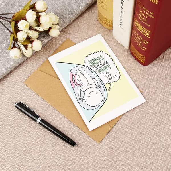 Father's Day Card for Expectant Dads - Funny Pregnancy Greetings