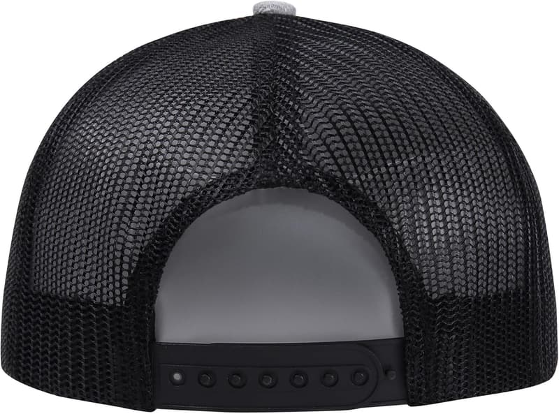 Personalized Leather Patch Trucker Hat for Dad 2023-2025
