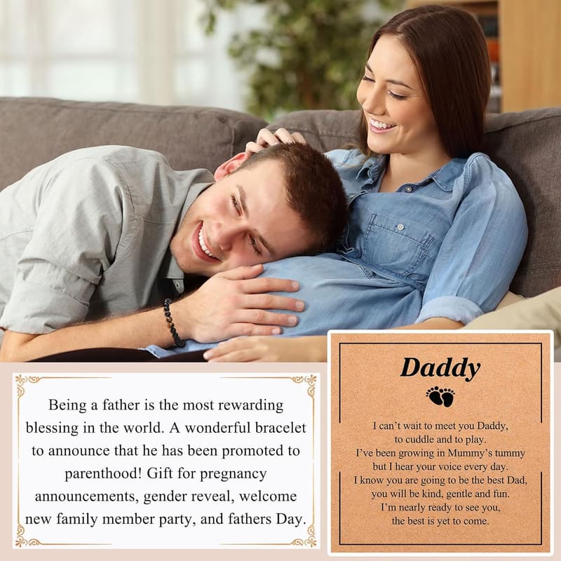 Father's Day Bracelet Gift for Dad, Grandpa & Men