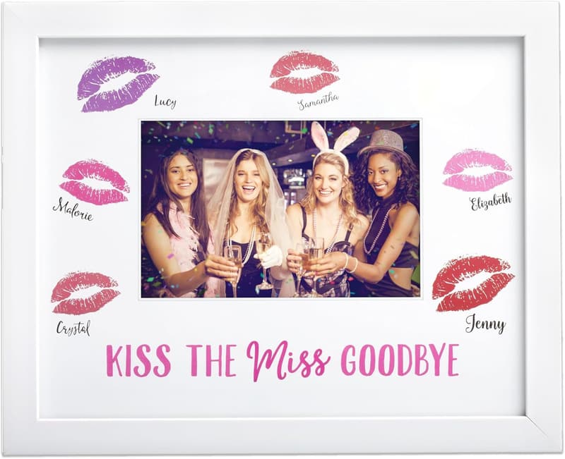 Bachelorette Party Signature Frame – 4x6 Keepsake for Bride