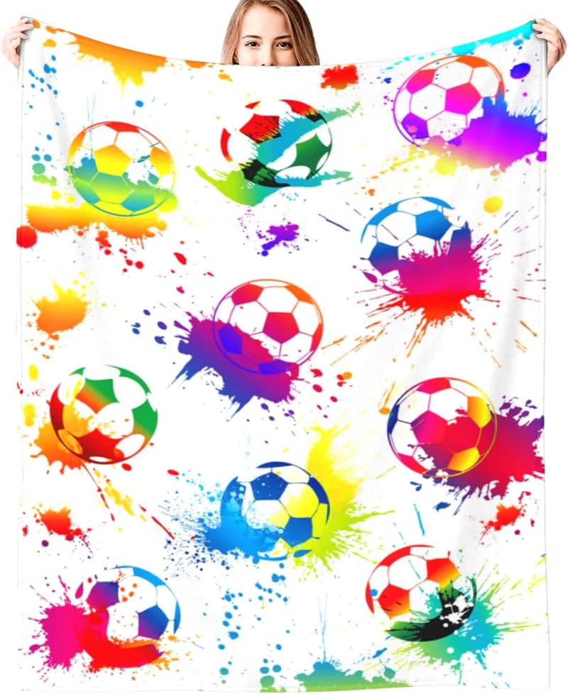Cozy Soccer Blanket Throw for Sport Fans - 50