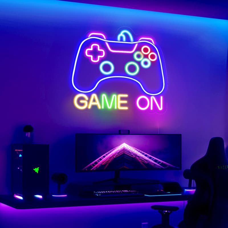 Gamer Neon LED Sign for Game Room Decor