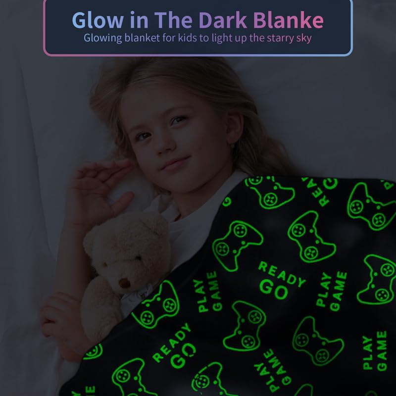 Glow in The Dark Gamer Blanket - 50