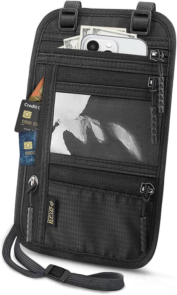 RFID Blocking Travel Passport Holder for Women & Men