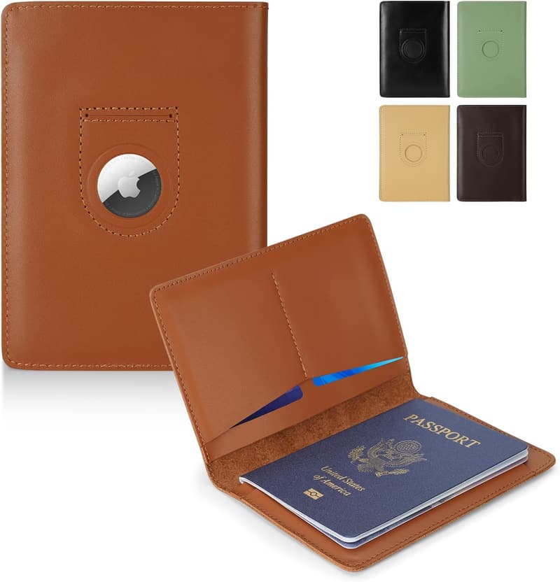 Genuine Leather Passport Holder Wallet for Travelers