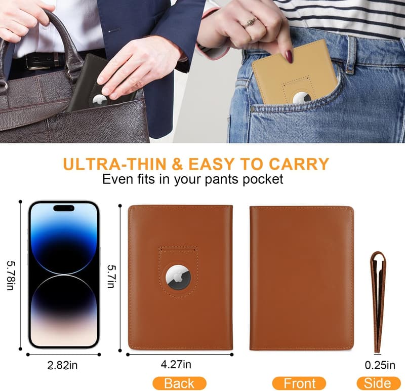 Genuine Leather Passport Holder Wallet for Travelers