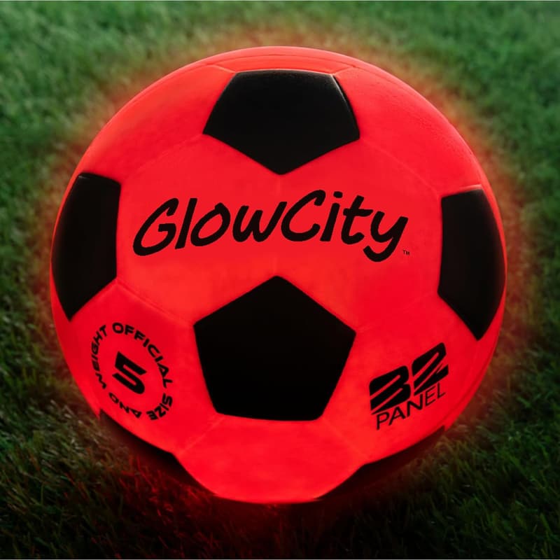 Glow in the Dark Soccer Ball with LED Lights – Fun Gift for Teens