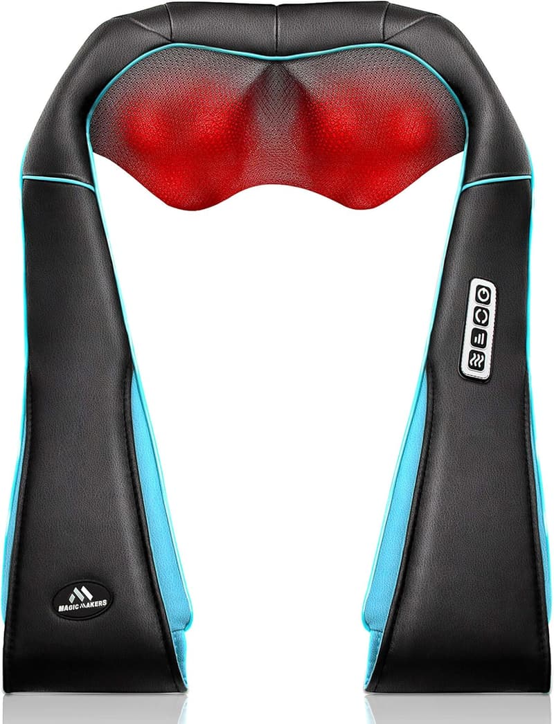 Electric Shiatsu Neck Massager with Heat - Pain Relief Gift for Parents