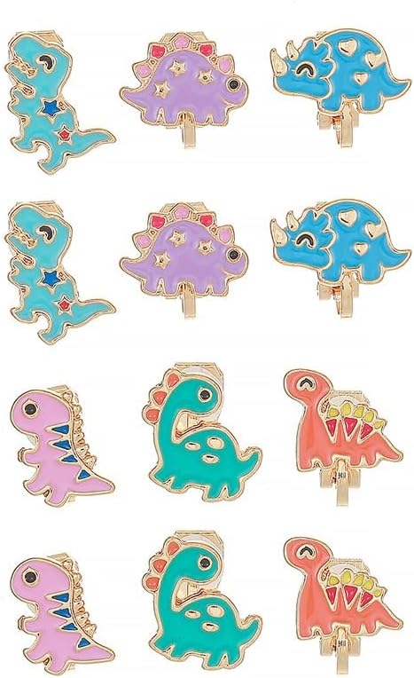 Cute Animal Clip-On Earrings for Women - Non-Pierced Gift Set