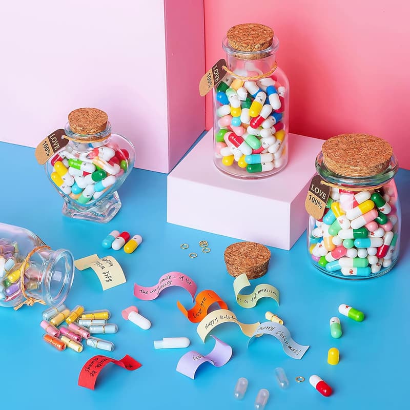 Love Notes in a Bottle - 100 Cute Messages for Couples