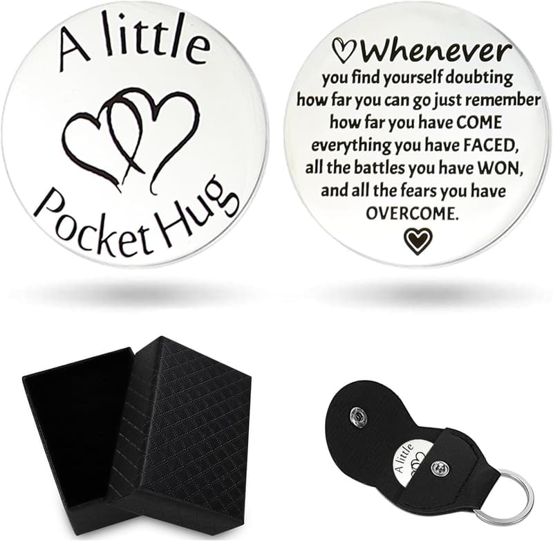 Pocket Hug Keychain Token - Unique Gift for Birthdays