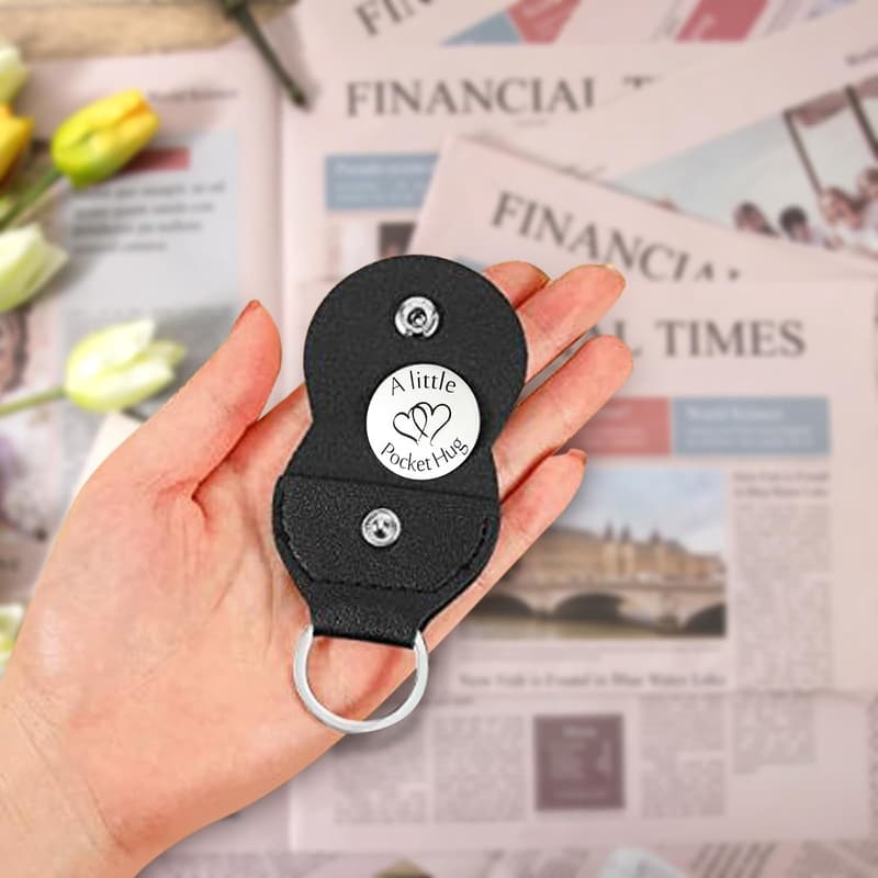 Pocket Hug Keychain Token - Unique Gift for Birthdays