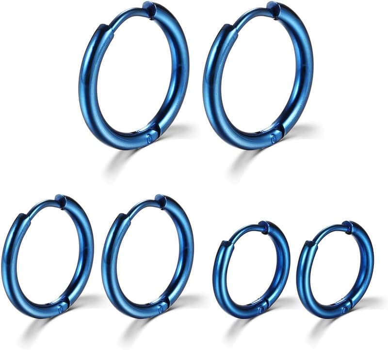 Surgical Stainless Steel Small Huggie Hoop Earrings for Couples