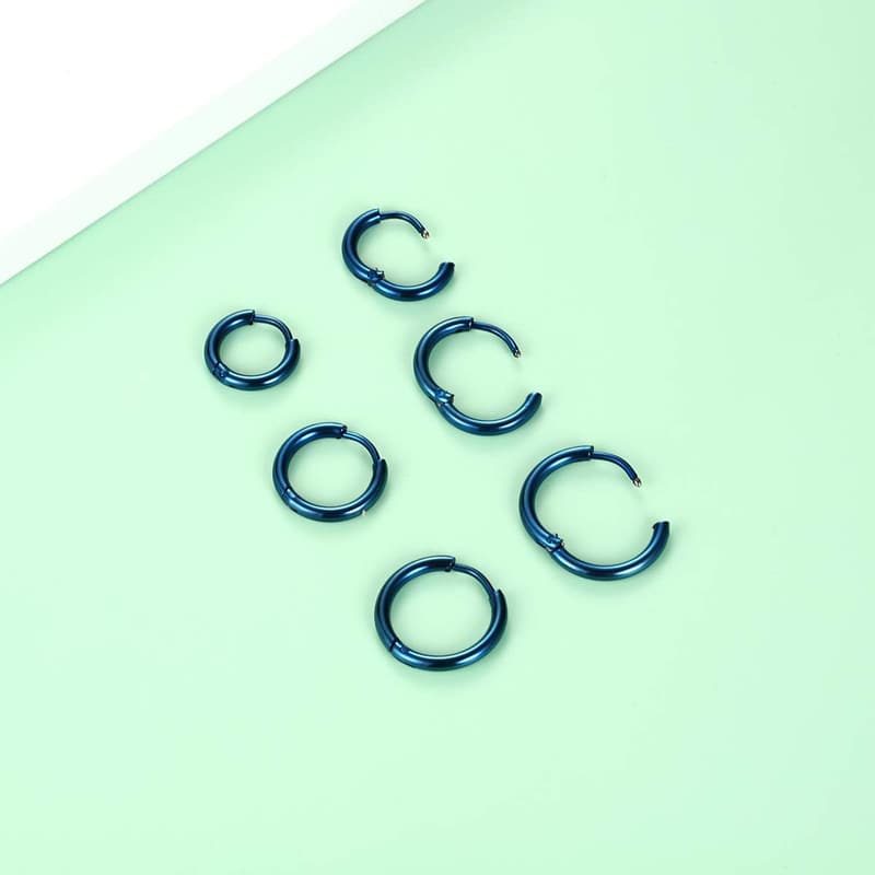 Surgical Stainless Steel Small Huggie Hoop Earrings for Couples