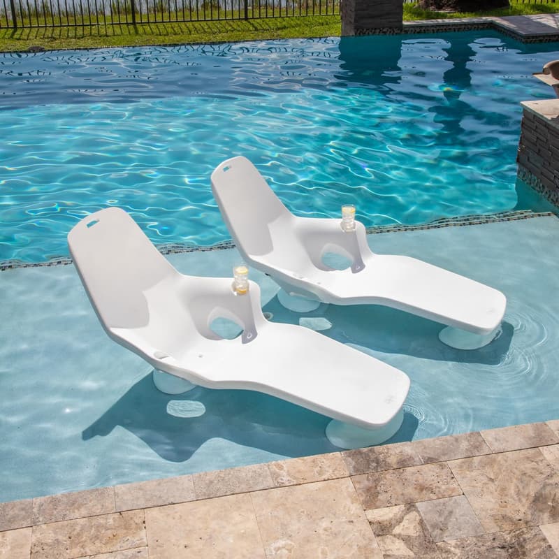 Custom Pool Lounge Chairs for Tanning Shelf - Set of 2