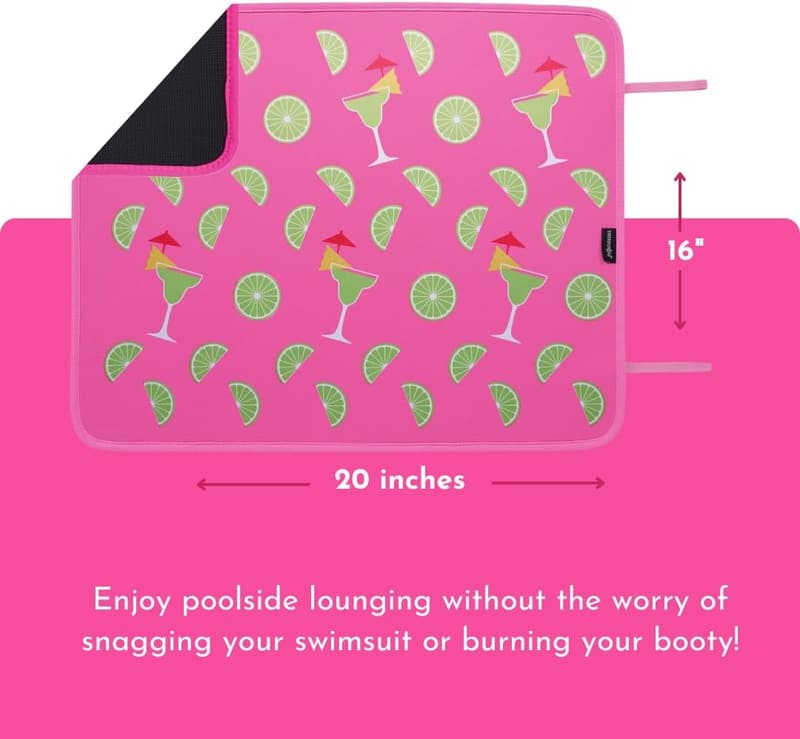 Poolside Seating Mat | Neoprene Swimsuit Saver for Edge of Pool