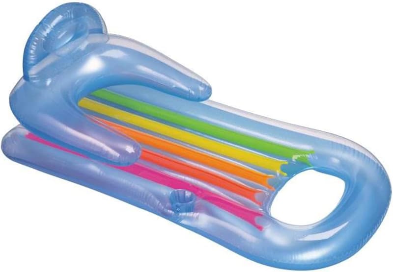 Inflatable King Kool Pool Lounger with Headrest (Pair)
