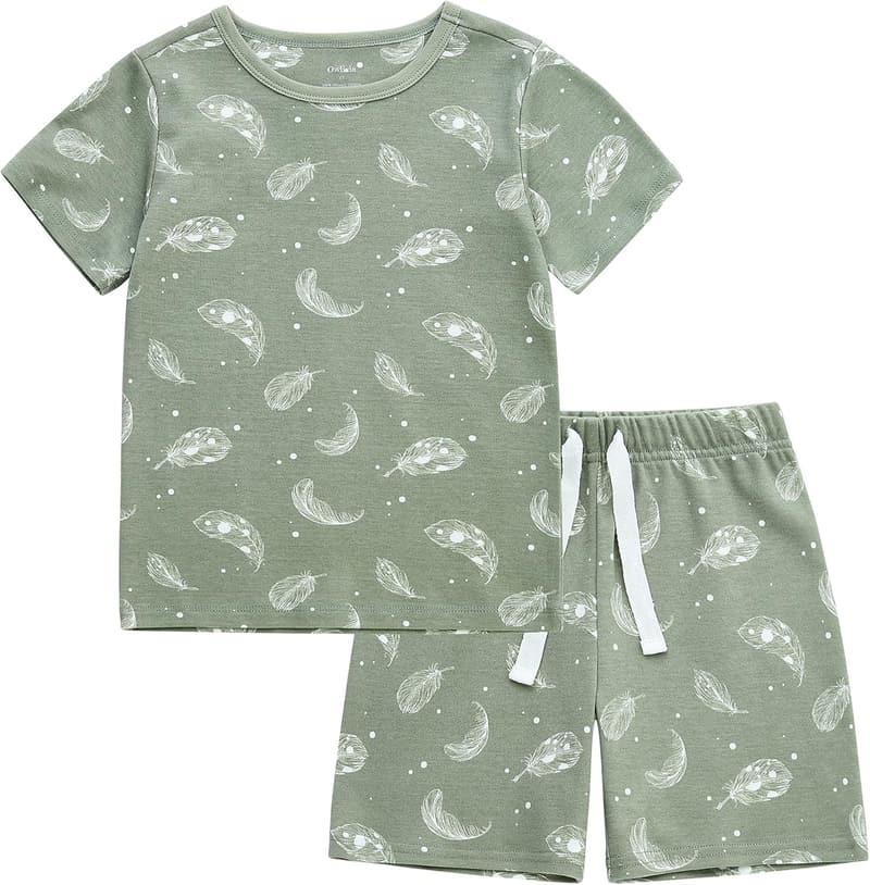 Organic Cotton Toddler Pajama Set for Boys and Girls