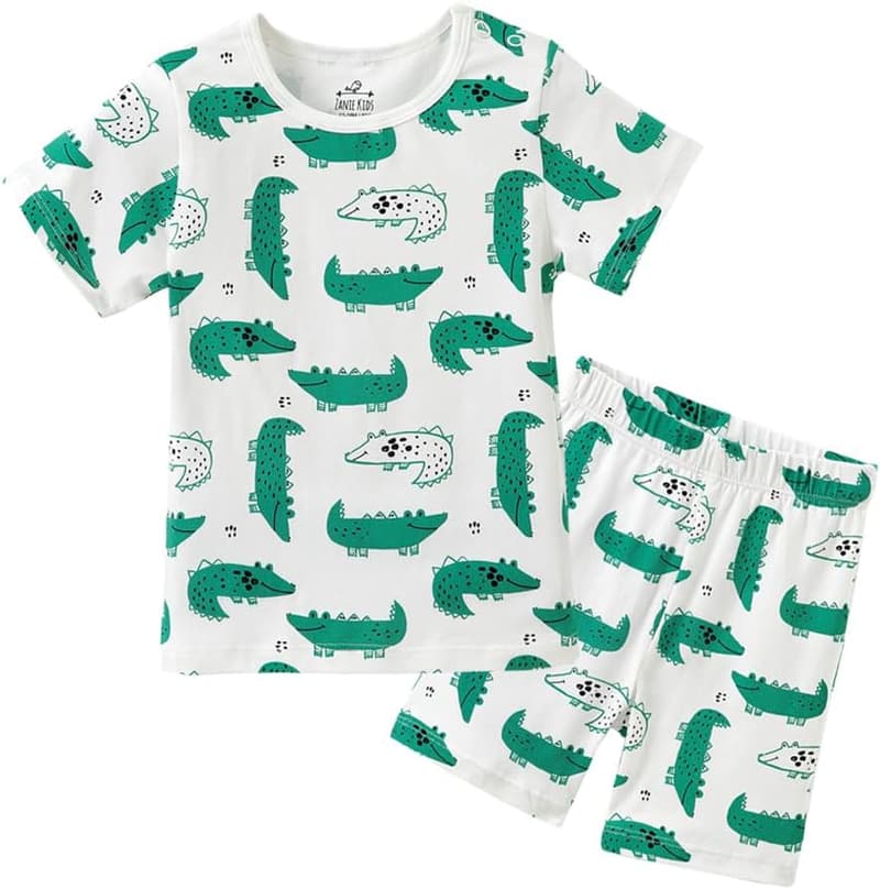 Kids Cotton Summer Pajamas for Girl and Boy Sleepwear