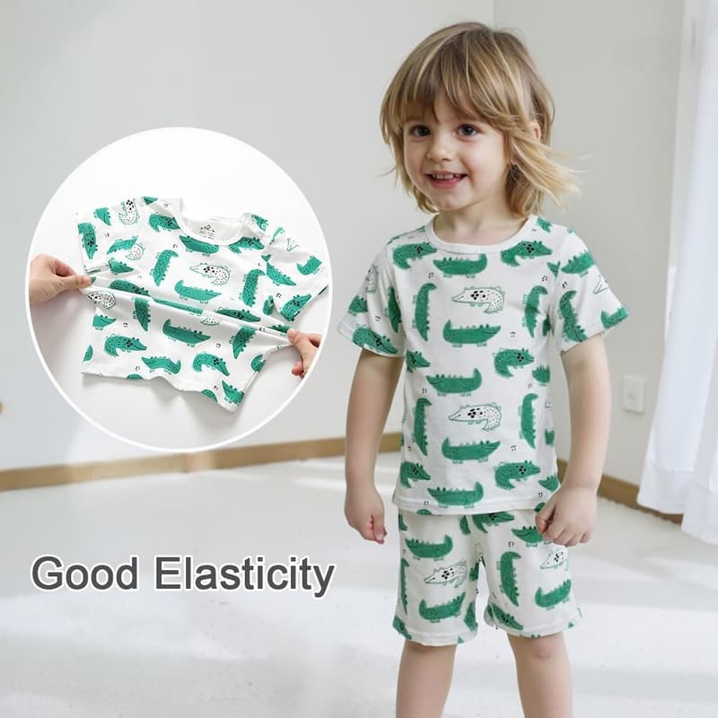 Kids Cotton Summer Pajamas for Girl and Boy Sleepwear