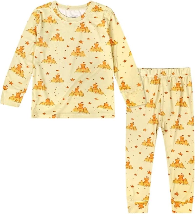 Toddler Bamboo Viscose Pajama Set for Boys & Girls (12M-5Y)