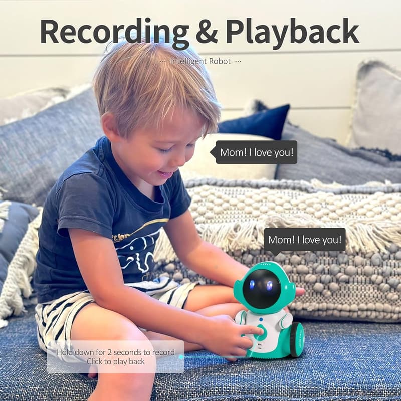 Smart Talking Robot Toy for Kids - Rechargeable, Voice-Controlled, Singing & Dancing