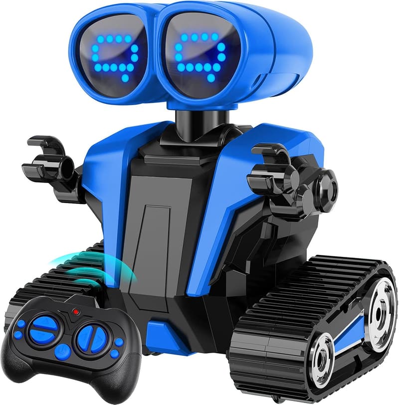 Remote Control Smart Robot Toy for Kids, Rechargeable, LED Eyes