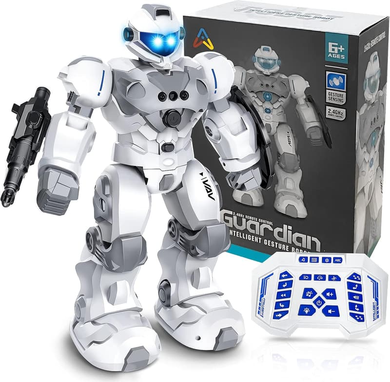 Rechargeable Gesture-Sensing RC Robot Toy for Kids Ages 6-10