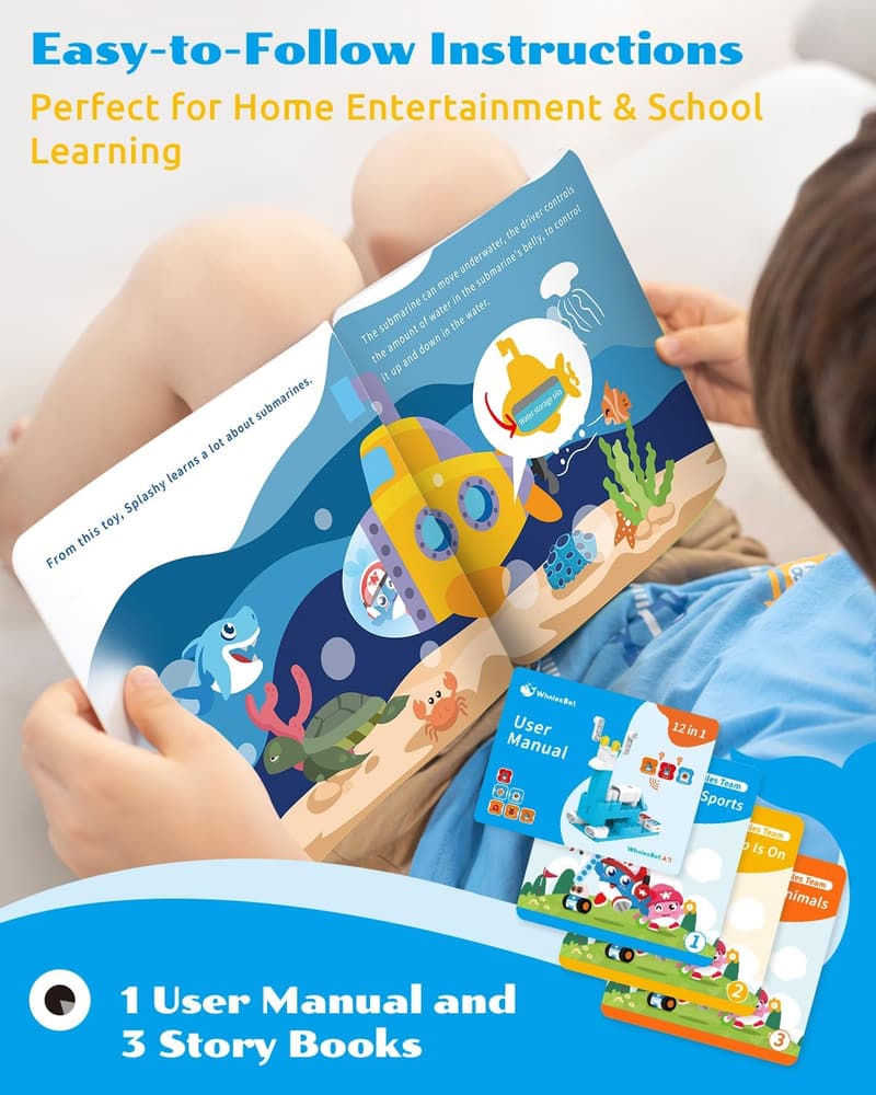 STEM Coding Robot Kit for Kids, 61-Piece Educational Set