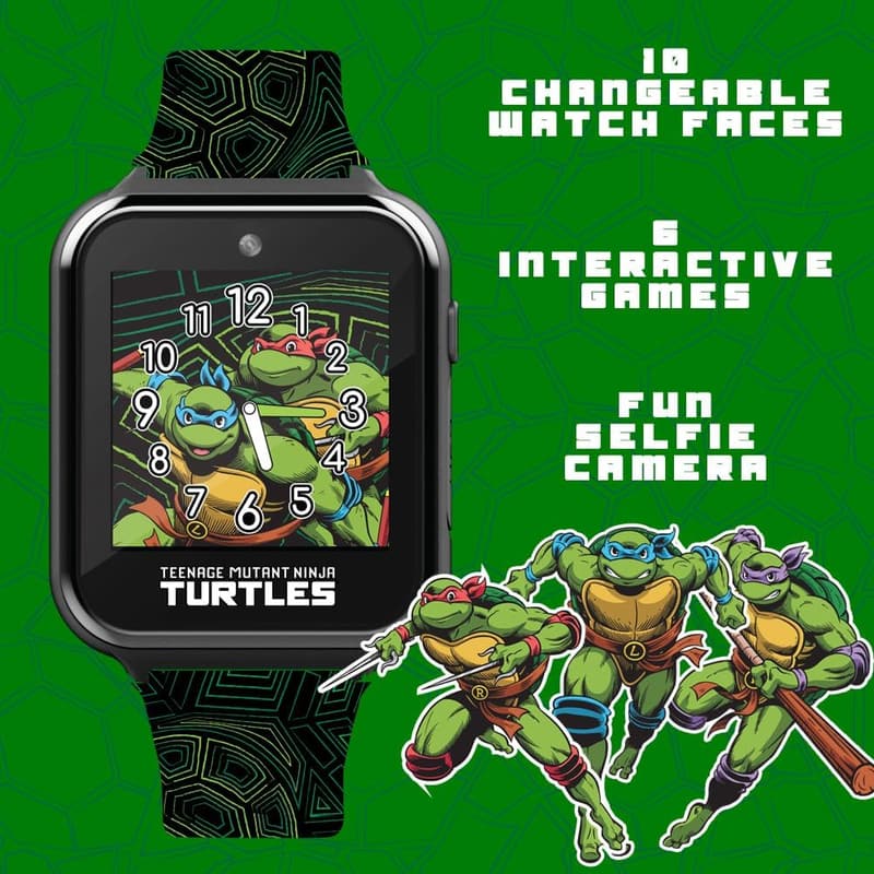 TMNT Kids Smart Watch with Selfie Camera & Games