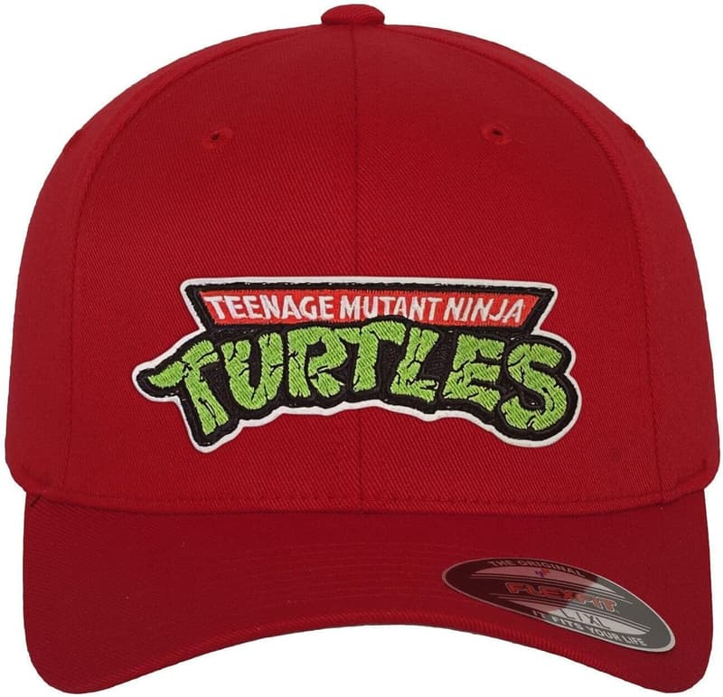 TMNT Logo Flexfit Baseball Cap - Red, Large/X-Large