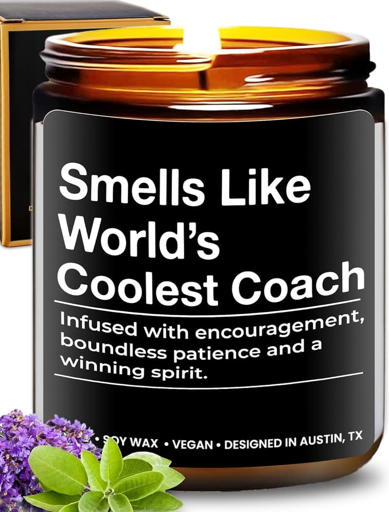 Thank You Coach Candle - Appreciation Gift for Men and Women
