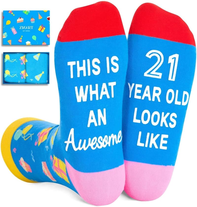 Birthday Gift Socks for Women & Men in Their 20s-30s