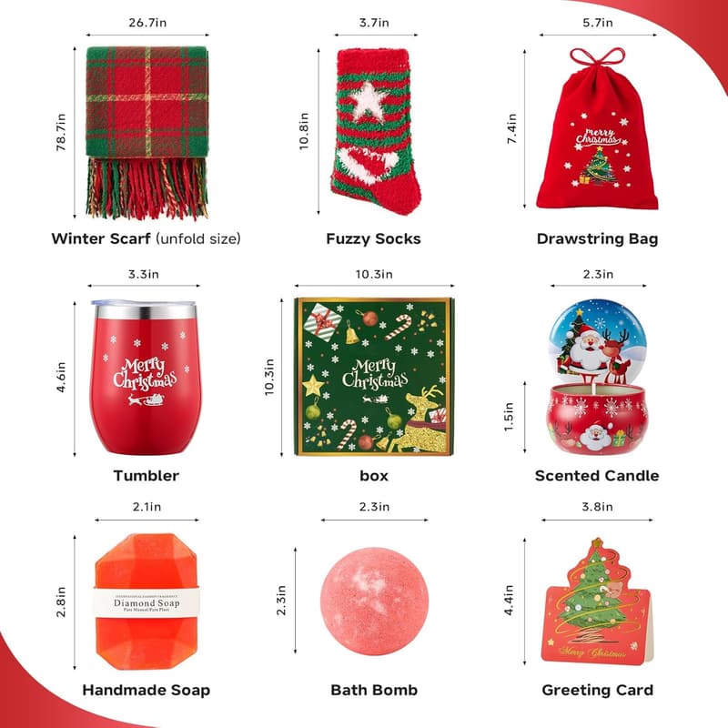 Unique Christmas Gift Basket for Women - Perfect for Her