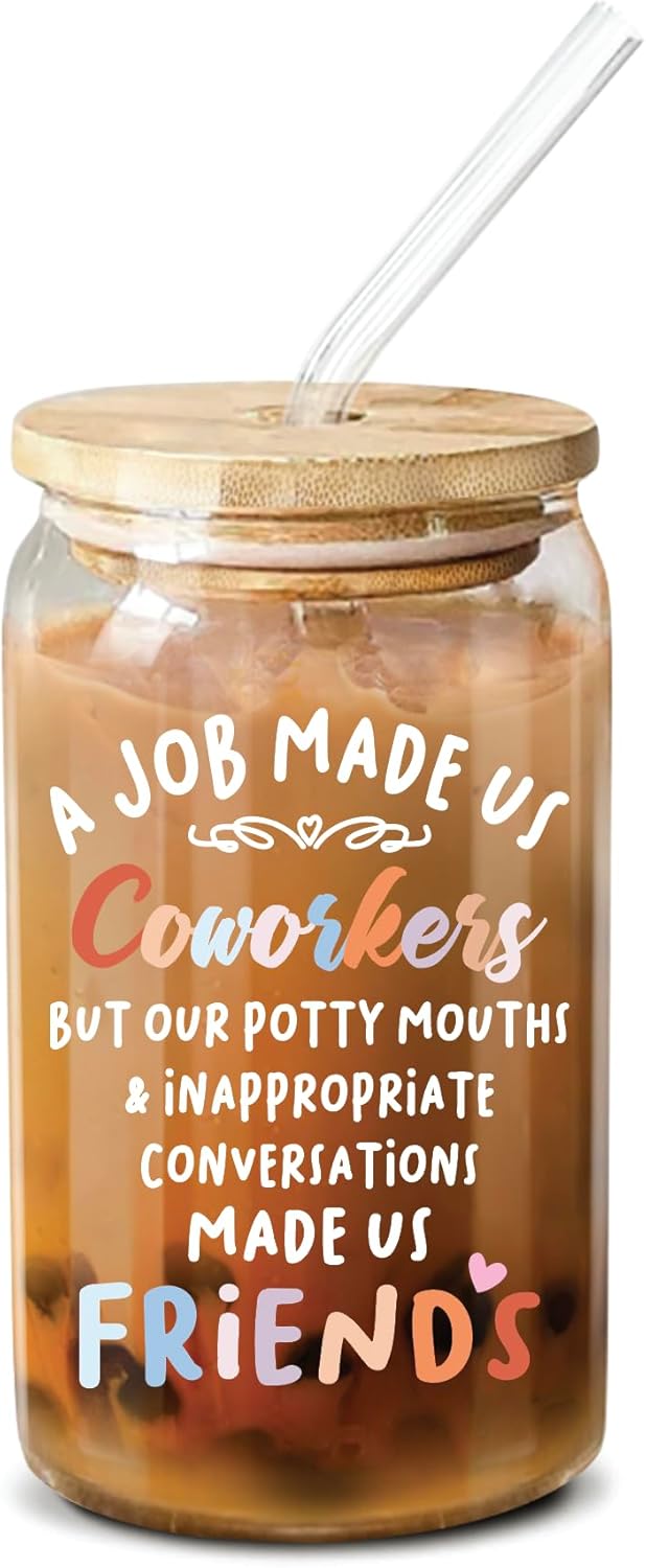 Farewell Party 16 Oz Coffee Glass for Women Friends