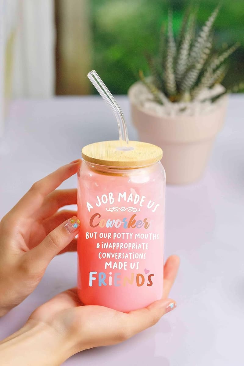 Farewell Party 16 Oz Coffee Glass for Women Friends