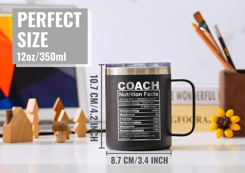 Funny Coach Appreciation Travel Mug - 12oz Stainless Steel