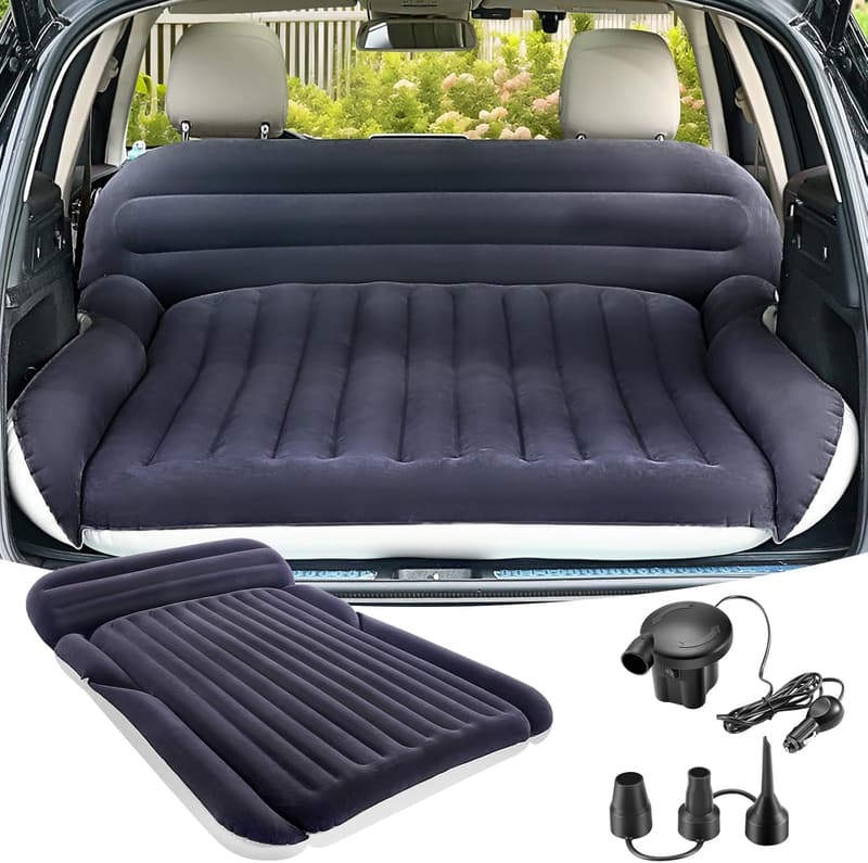 Portable SUV Air Mattress with 2 Pillows for Road Trips