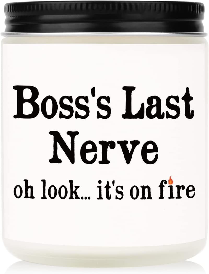 Handmade Lavender Soy Wax Candle for Boss Women (7oz)