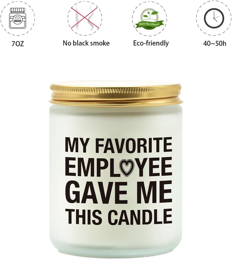 Handmade Vanilla Coconut Soy Candle - Boss Lady Gift (7oz)
