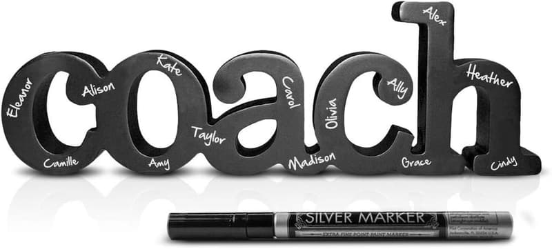 Coach Gift - Wood Word Silver Pen for Autographing