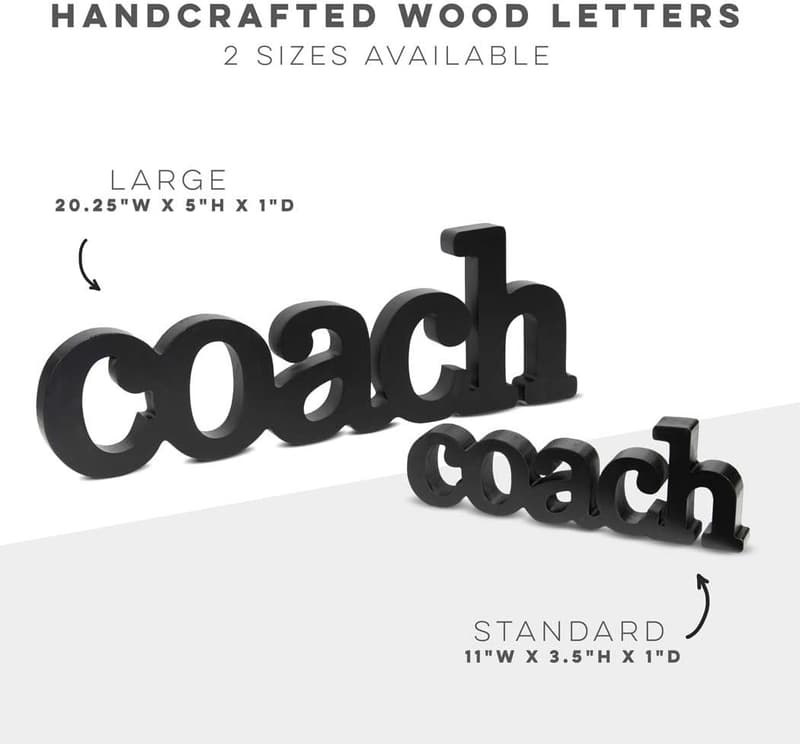 Coach Gift - Wood Word Silver Pen for Autographing