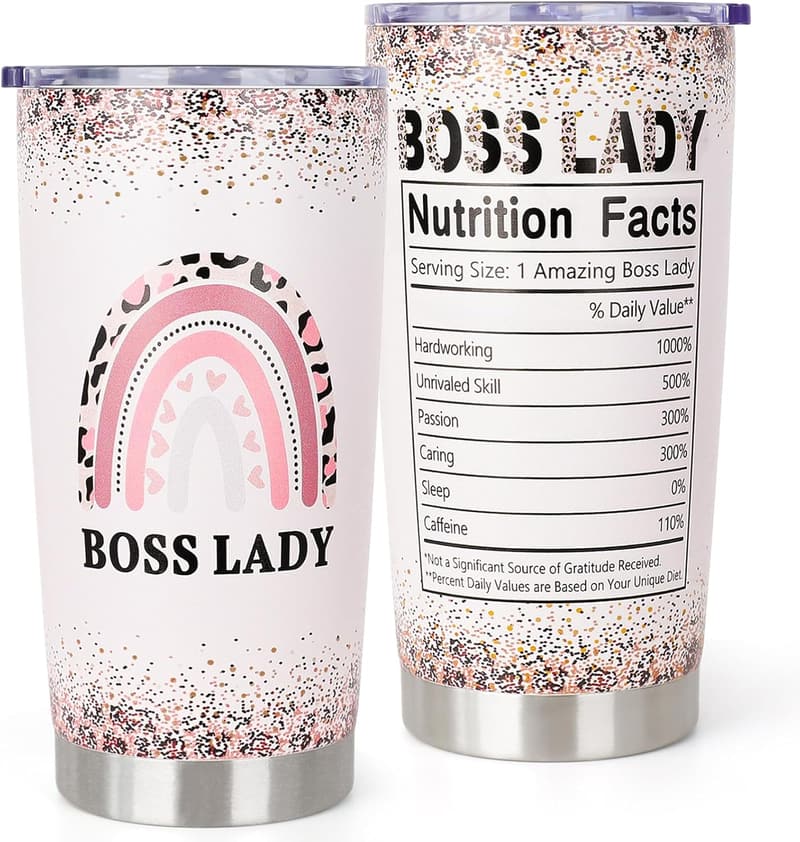 Boss's Day 20 oz Stainless Steel Tumbler for Women