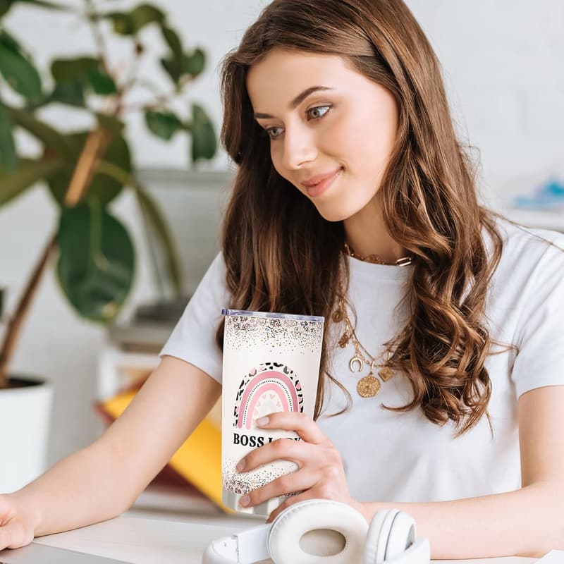 Boss's Day 20 oz Stainless Steel Tumbler for Women