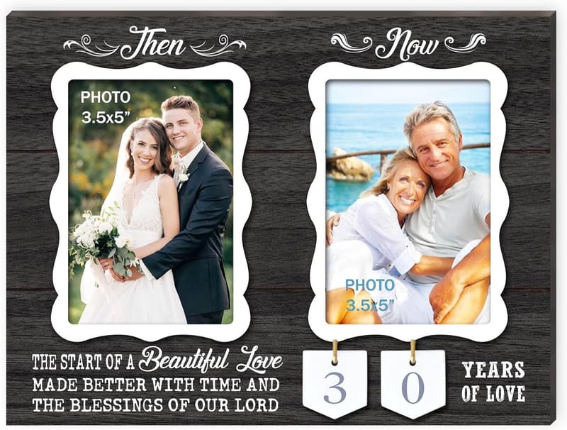 Anniversary Picture Frame for Couples - 1-99 Years of Love
