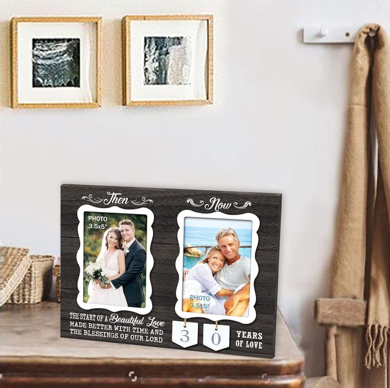 Anniversary Picture Frame for Couples - 1-99 Years of Love