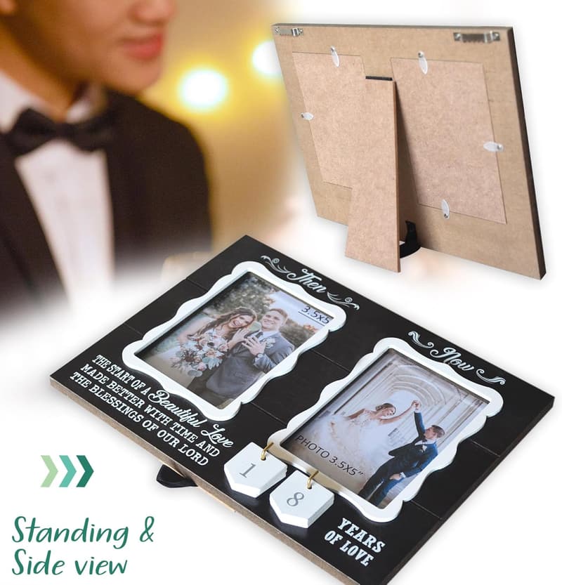Anniversary Picture Frame for Couples - 1-99 Years of Love