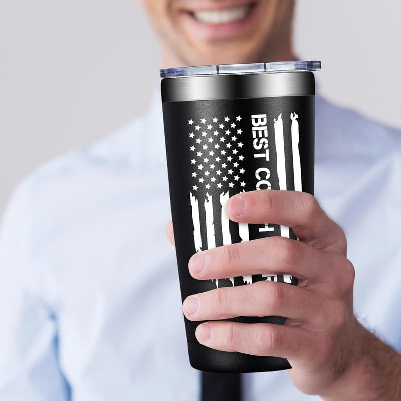 Coaches Appreciation Tumbler Cup 20 oz - Gifts for Coaches